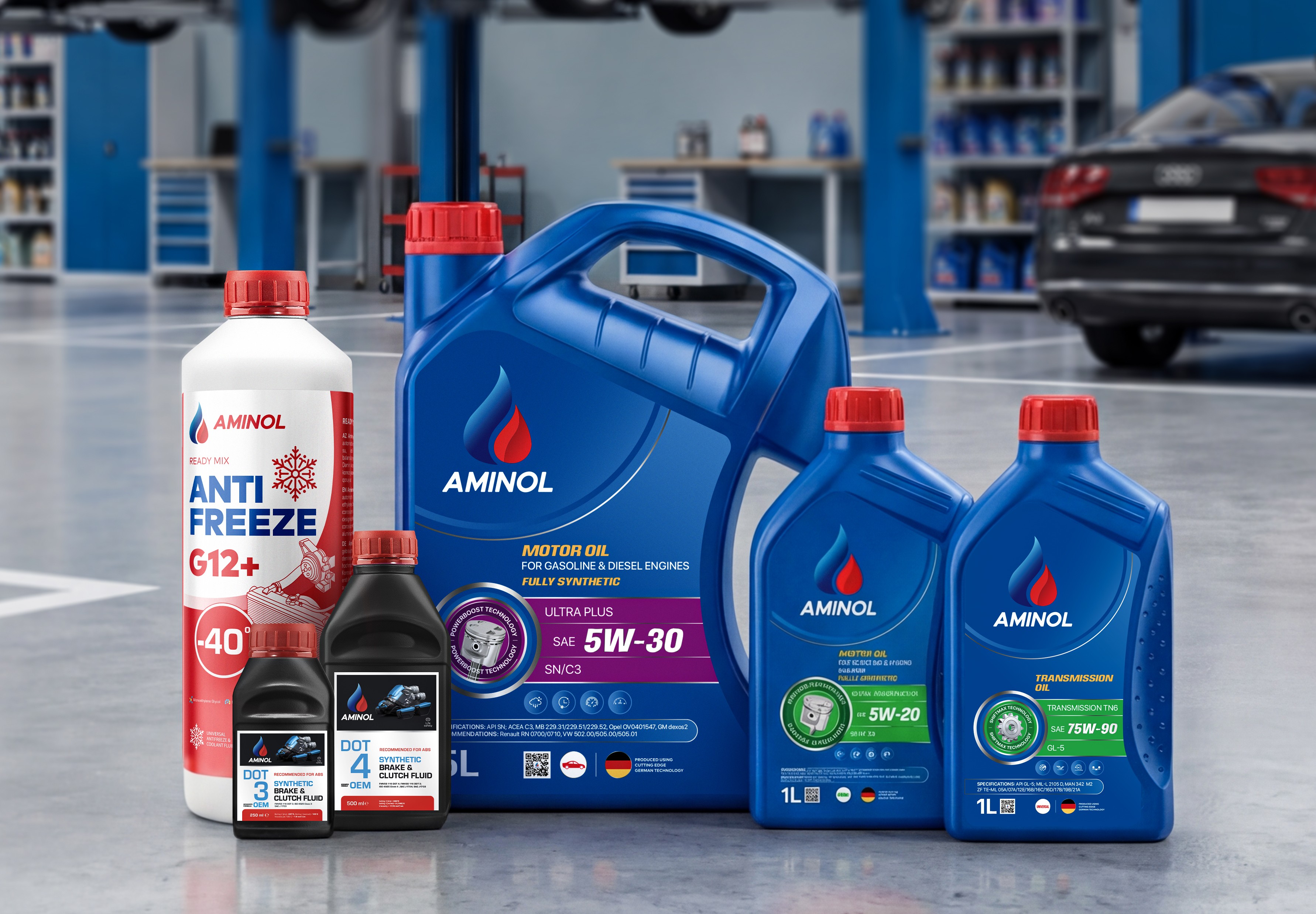 From the engine to the breaks,  Aminol has you covered